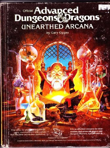 Cover image : Unearthed Arcana (Official Advanced Dungeons and Dragons)