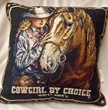 Cowgirl By Choice 17X17 Pillow "Gotta Ride"