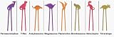 Set of 8 Dinosaur Childrens Connected Large Learning Chopsticks