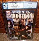 Review Marvel Comics  / PGX Graded 9.6 The Invincible Iron Man #7 Autographed (Execute Program Part 1 of 6)