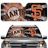 San Francisco Giants Car Truck SUV Front Windshield Sunshade - Accordion Style