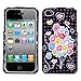 Apple iPhone 4 4G 4S AT&T Sprint Verizon Flower Balloon (Sparkle) Phone Protector Cover + ImagiTouch Brand Stylus Pen (Silver)
