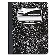 Mead Black Marble Wide-Ruled Composition Book (09910)
