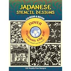 (JAPANESE STENCIL DESIGNS: 168 ROYALTY-FREE DESIGNS WITH CDROM ) By Dover Publications Inc (Author) Paperback Published on (03, 2007)