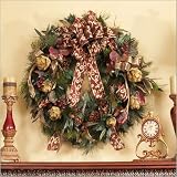 30-inch Artichoke and Berry Christmas Wreath by 