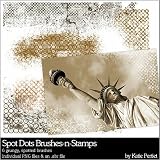 Photoshop Brushes - Spot Dots Brushes and Stamps No. 01