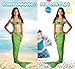 Sharks Wear Children Swimming and Costume 3 PC Mermaid tail (Mono fin not included). Includes free Mermaid coloring E-Book!