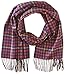 Phenix Cashmere Men's Two-Tone Plaid Scarf