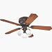 Westinghouse 78377 Contempra Trio 3-Light 42-Inch Five Blade Ceiling Fan with Frosted Shades, Oil Rubbed Bronze