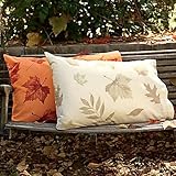 Printed Leaf Flannel PILLOWCASE - Walk In The Park Bedding - Natural (2)