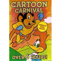 CARTOON CARNIVAL "OVER 6 HOURS"[TRIPLE DVD PACK]"Mighty Mouse+Heckle & Jeckle+Woody Woodpecker+Betty Boop+3 Stooges+Casper+Popeye+Felix"