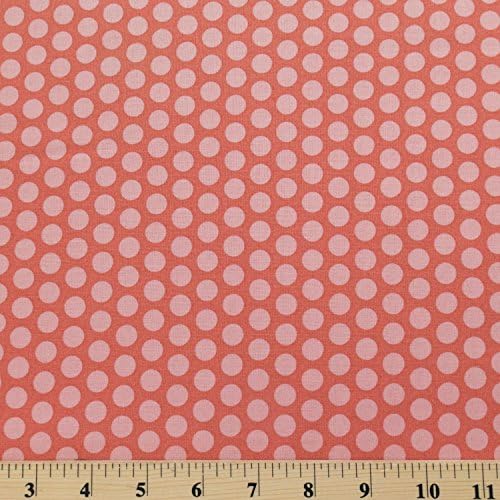 Nested Owl's 100% Cotton Fabric Designer Print Pink Dots by Adornit Girls ℳ - Sold by the Yard