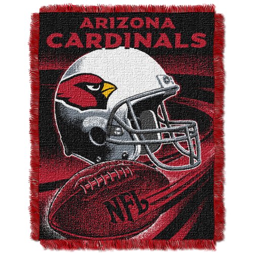 NFL Arizona Cardinals 48-Inch-by-60-Inch Jacquard Acrylic Throw
