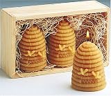 Solid Beeswax Candles - Box of 3