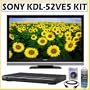 Sony BRAVIA KDL-52VE5 52-Inch 1080p 120Hz + DVD Accessory Kit