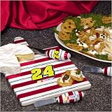 Jeff Gordon NASCAR Ceramic Cheese Board Set