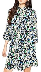 General Print  Shirt Club Dress/Wedding Party Dress/Mini Dress 