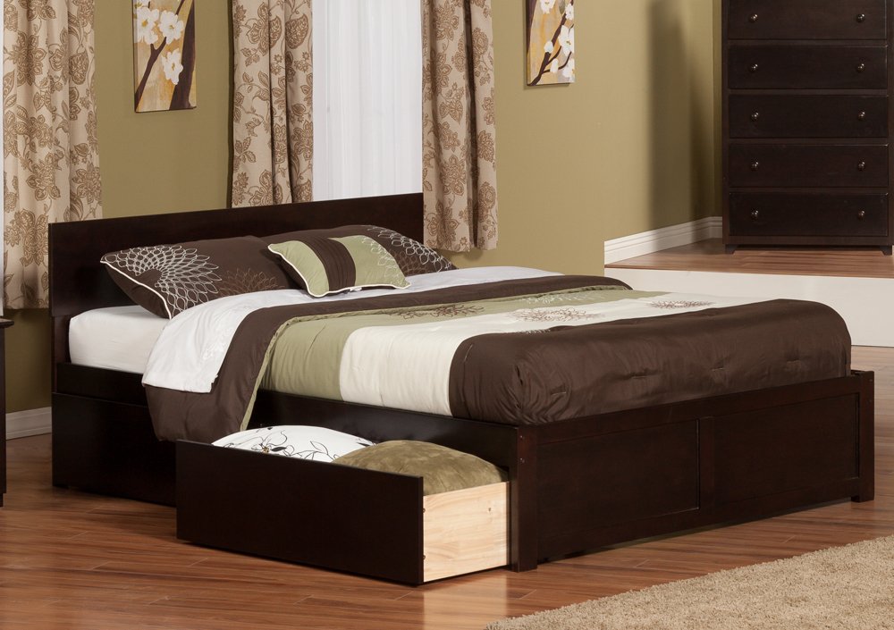 Amazon.com: Orlando Queen Flat Panel Foot Board w/ 2 Urban Bed ...