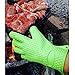 OXA Silicone Heat Resistant BBQ Grill Oven Gloves for Cooking, Baking, Smoking & Potholder, Set of 2, Heat Resistant Up To 425 Degrees Fahrenheit