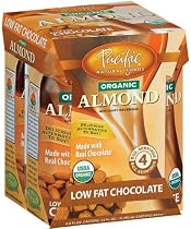 Pacific Natural Foods Organic Almond Non-Dairy Beverage, Low Fat Chocolate, 8-Ounce Pouches (Pack of 24)