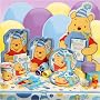 Pooh's 1st Birthday - Boy Deluxe Party Kit (8 guests) Child