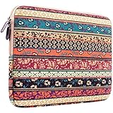 PLEMO Bohemian Style Canvas Fabric Sleeve Case Bag Cover for iPad Air / 4 / 3 / 2