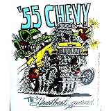 Rat Fink 1955 CHEVY Hot Rod Decal Sticker Chevrolet 