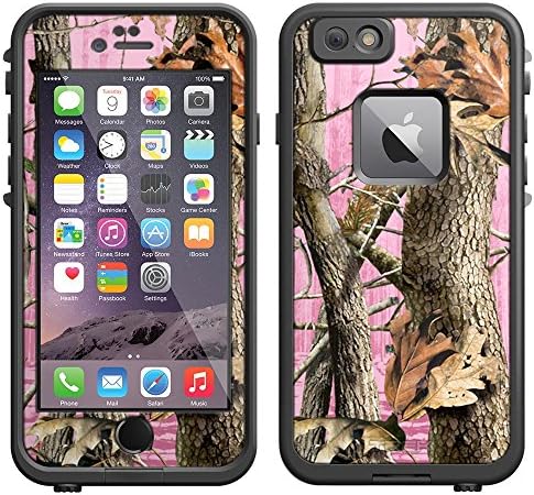 Skin Decal for LifeProof Apple iPhone 6 Case - Camo Tree on Pink