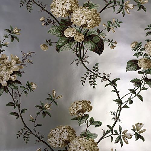 AVL174028 Van Luit Silver Floral Wallpaper