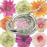 ギフトに最適！【お花のギフトＢＯＸ】4月誕生石ダイヤ＆ダイヤモンド計0.05ct　ネックレス　ベビーリング