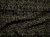 Antique Washed Look Chenille Upholstery Fabric Black