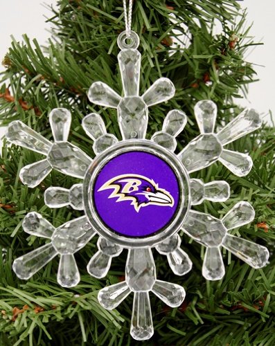 Baltimore Ravens NFL Snowflake 4 1/2 ” Ornament