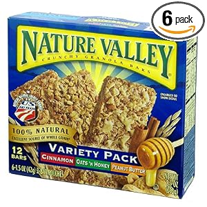 Nature Valley Crunchy Granola Bars, Variety Pack of Cinnamon, Oats