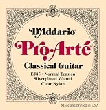 D'Addario EJ45 Pro-Arte Classical Guitar Strings Normal Wound Clear Nylon