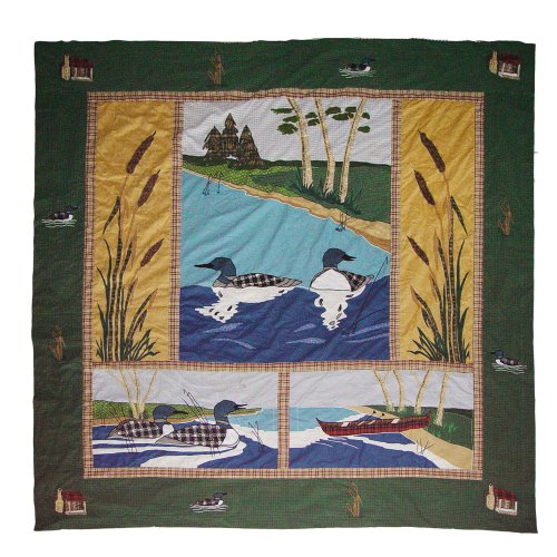 Patch Magic 72-Inch by 72-Inch Loon Shower Curtain