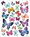 Reusable Decoration Wall Sticker Decal - Vivid Colorful Butterflies
