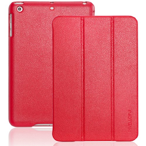 iPad mini case, INVELLOP Red Leatherette Case Cover for Apple iPad mini / iPad mini 2 / iPad mini 3 (Red)