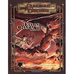 Dungeons & Dragons Deluxe Player Character Sheets