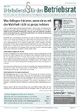 Zoom Produkt-Bild: Urteilsdienst f&uuml;r den Betriebsrat - UBR [Jahresabo]
