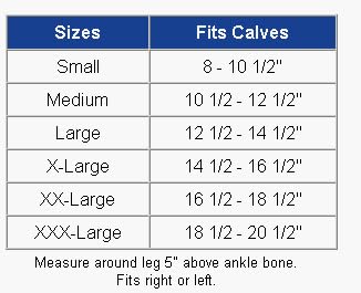 EZ-ON Wrap Around Ankle Support 6 Sizes - Fit Larger Legs Large 40