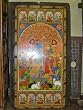 India Painting Art Antique Hindu Gods Radha Krishna Hand Painted Door Panel 72x36