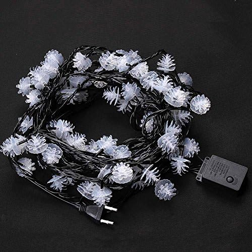 10M 80LED pine cone light Flower String Light Christmas Wedding Holiday Lighting Wire: diameter 1.4mm internal diameter of 7 * 12 full copper wire Lamp beads: F5 concave high light bead chip