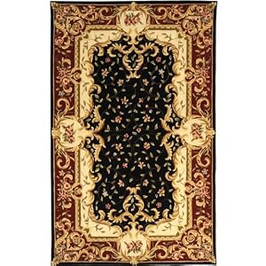 Lourmarin Area Rug, 8'x11', BLACK RED