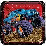 Creative Converting Mudslinger Square Dessert Plates, 8 Count