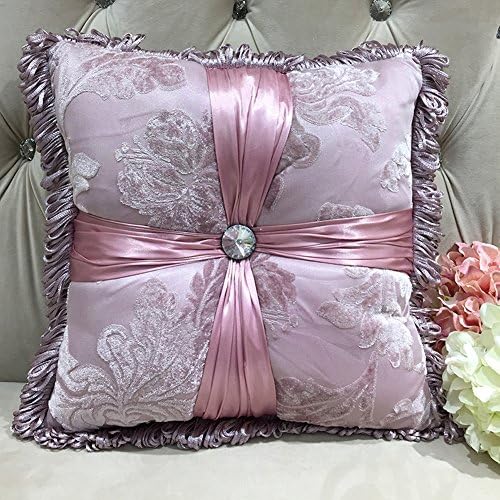 16 X 16 Inch Home Decorative Throw Pillows, Square 40cm Pink