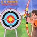 Fitness Gear kids archery bow and arrows with target stand and arrow carry case set