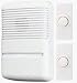 Heath Zenith SL-6142-C Basic Wireless Plug-In Door Chime with Two Transmitters, White
