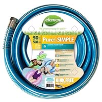 Colorite Element ELLF58050 Pure and Simple Lead Free, Kink Free 5/8-Inch-by-50-Foot Garden Hose,Turquoise