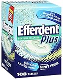 Efferdent Plus Denture Cleanser with Minty Fresh Ingredients: 108 Count