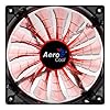 Aerocool Shark 12cm Evil Black LED 15 Blade Fluid Dynamic Bearing Fan - Orange